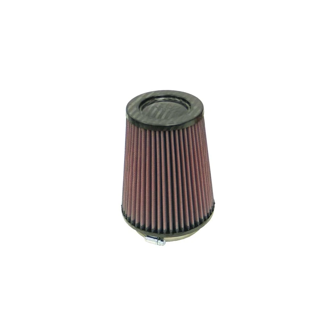 K&N Filters Universal Air Filter - 4" FLG x 5-3/8" B x 4" T x 6-1/2" H - Carbon Fiber Top (KNNRP-4980)
