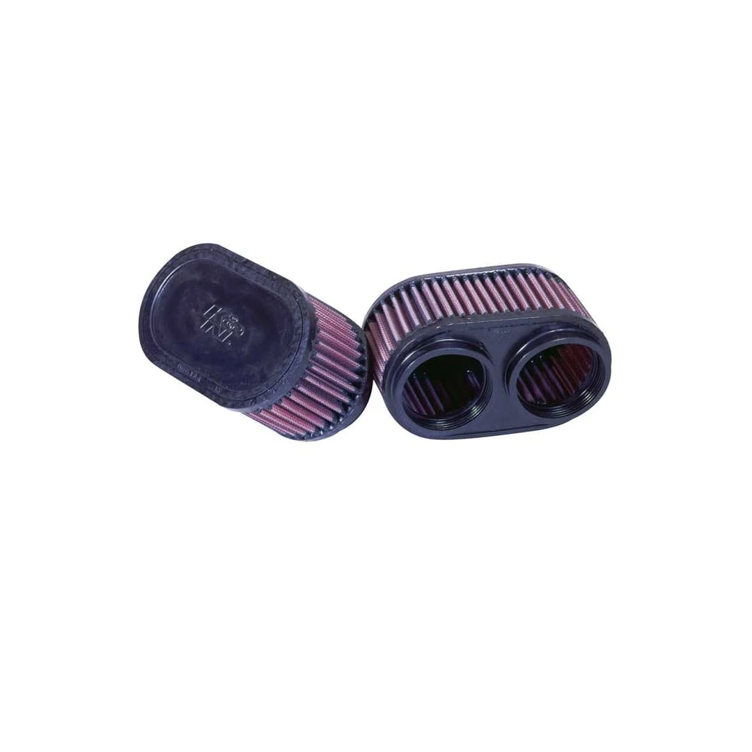 K&N Filters Universal Air Filter for GSXR - 2-3/8"Dual FLG - Oval (KNNRU-2922)