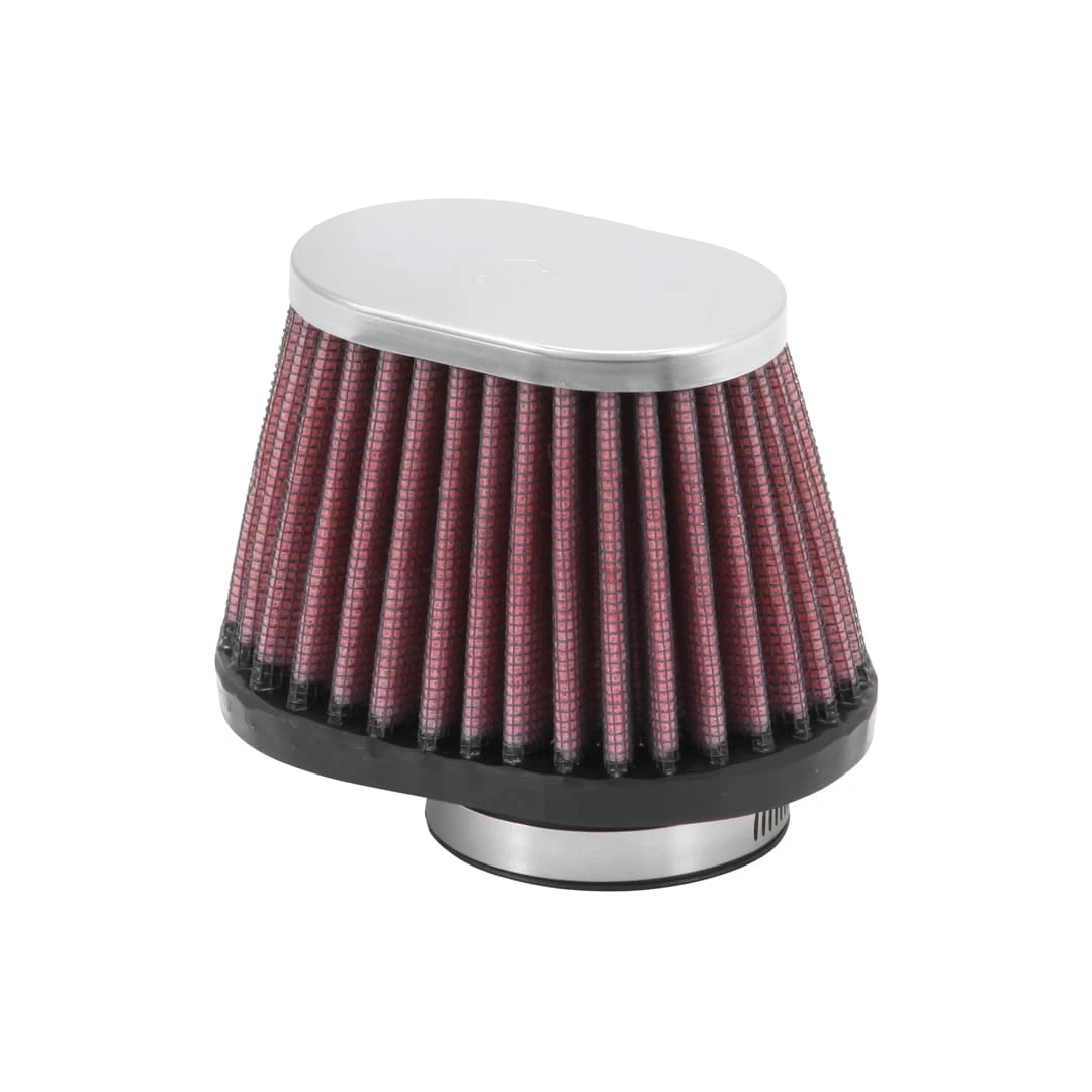 K&N Filters Universal Chrome Air Filter - 1-3/4FLG 4x2-7/8B 3x2T 2-3/4L (KNNRC-2450)