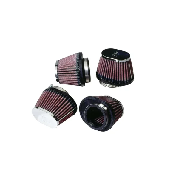 K&N Filters Universal Chrome Air Filter - 2-1/8" FLG x 4"x3" B x 3"x2" T x 2-3/4" H - 4 per Box (KNNRC-0984)