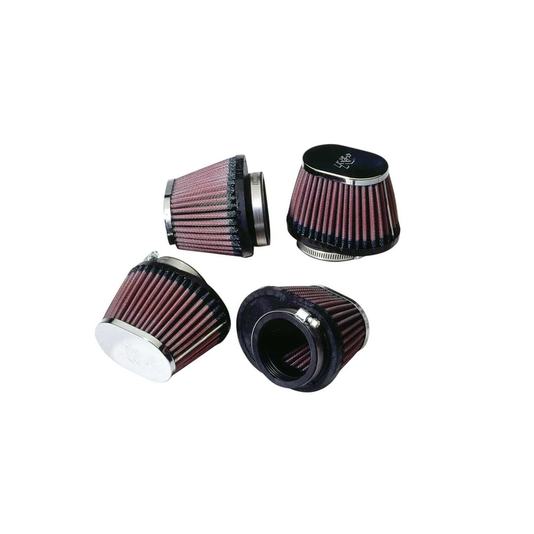 K&N Filters Universal Chrome Air Filter - 2-1/8" FLG x 4"x3" B x 3"x2" T x 2-3/4" H - 4 per Box (KNNRC-0984)