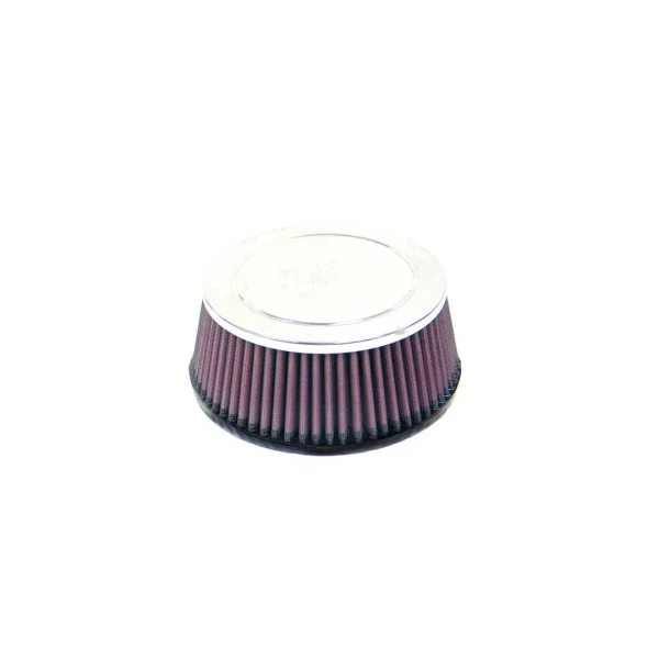 K&N Filters Universal Chrome Air Filter - 3-7/8" FLG x 6-3/4" B x 5-7/8" T x 2-3/4" H w/ 1/2" Vent (KNNRC-4840)