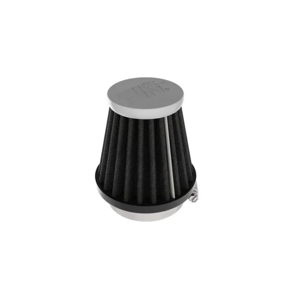 K&N Filters Universal Clamp-on Air Filter - 1.938" ID X 2" OD - Chrome - Round - Black (KNNRC-3122HBK)