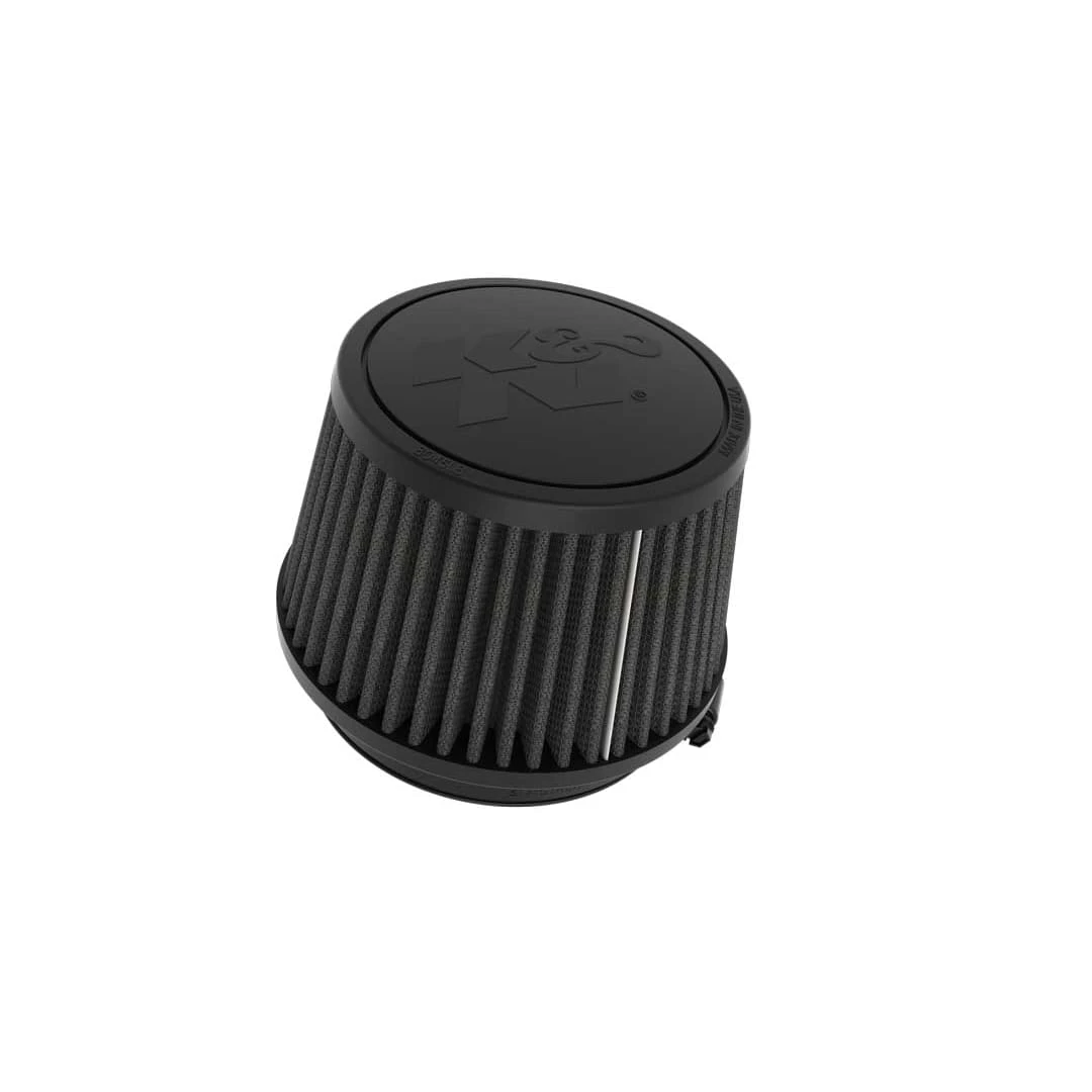 K&N Filters Universal Clamp-On Air Filter - 4" ID x 4.5" OD - Round - Black (KNNRU-3119HBK)