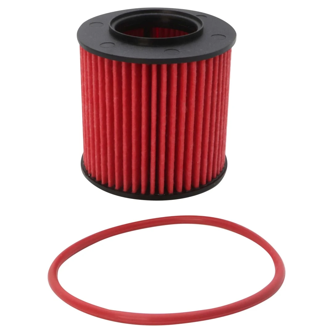 K&N Filters VW Tiguan Oil Filter - Viton Rubber Gasket - Red (KNNHP-7052)