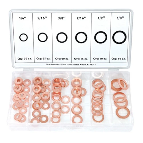 K Tool International Copper Washer Assortment 110 Pc (KTI00089)