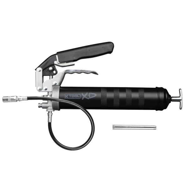 K Tool 2-in-1 Grease Gun with Hose & Steel Extension (G77RF-18-N)