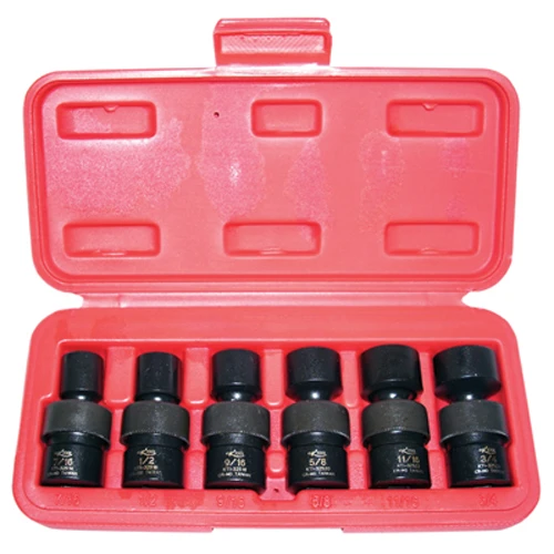 K Tool International 6 Pc Flex Shallow Impact Socket Set (32500)