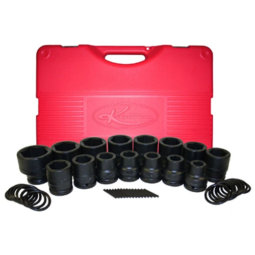K Tool Impact Socket Set 3/4" Drive 15-Pc Metric 17-46mm (39100)