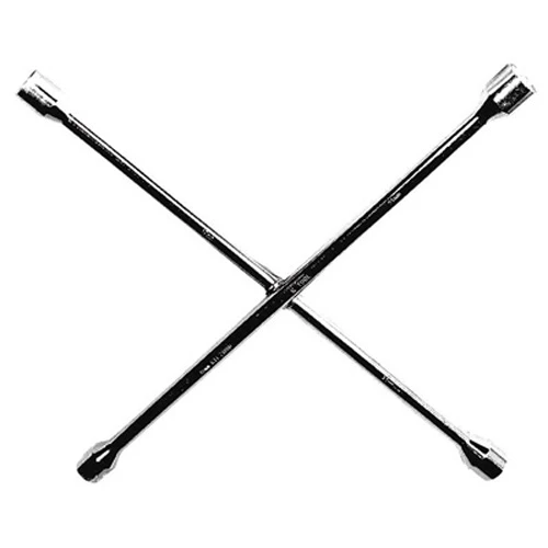 K Tool 4-Way Lug Nut Wrench Metric 17–23mm Drop Forged (71980)