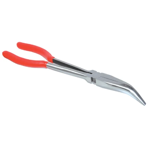K Tool 11" 45° Bent Needle Nose Pliers with Vinyl Grip (51211)