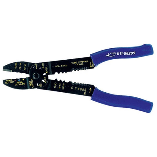 K Tool 9-Inch Heavy Duty Wire Stripper with Cutter and Crimper (56209)