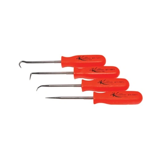 K Tool International Miniature Pick Set 4 Pc Neon Handle (70070)