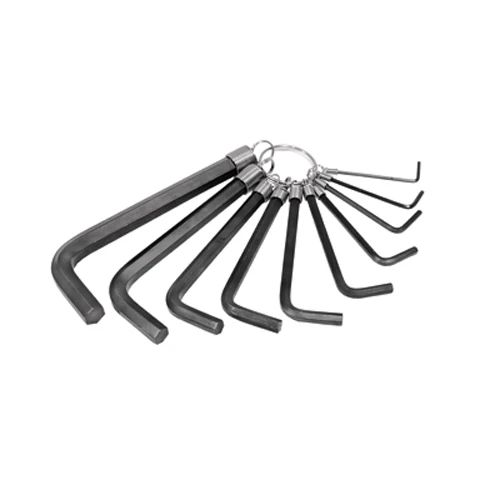 K Tool International 10‑Pc SAE Hex Key Set 1/16–3/8″ (KTI‑71420)