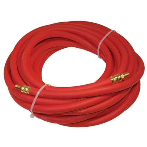 K Tool International Rubber Air Hose 25ft 3/8" ID 1/4" NPT Fittings (72025)