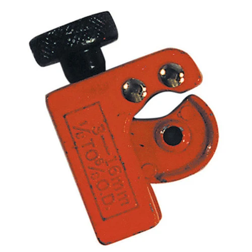 K Tool International Mini Tubing Cutter 1/8–5/8 OD with Rollers (72310)