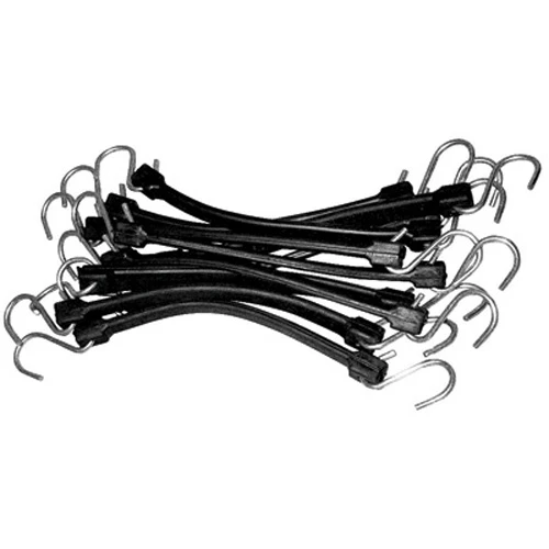 K Tool International 15" EPDM Rubber Stretch Cords 10/Pk (73849)**