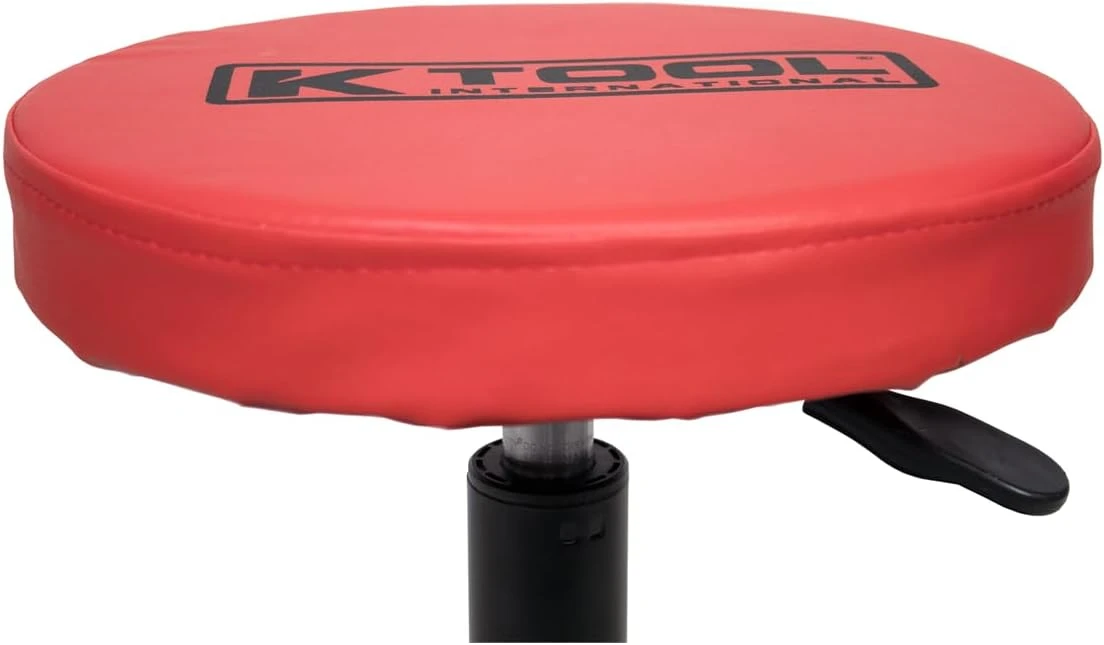 K Tool Adjustable Rolling Mechanic Seat Black/Red (74971) — product image 5
