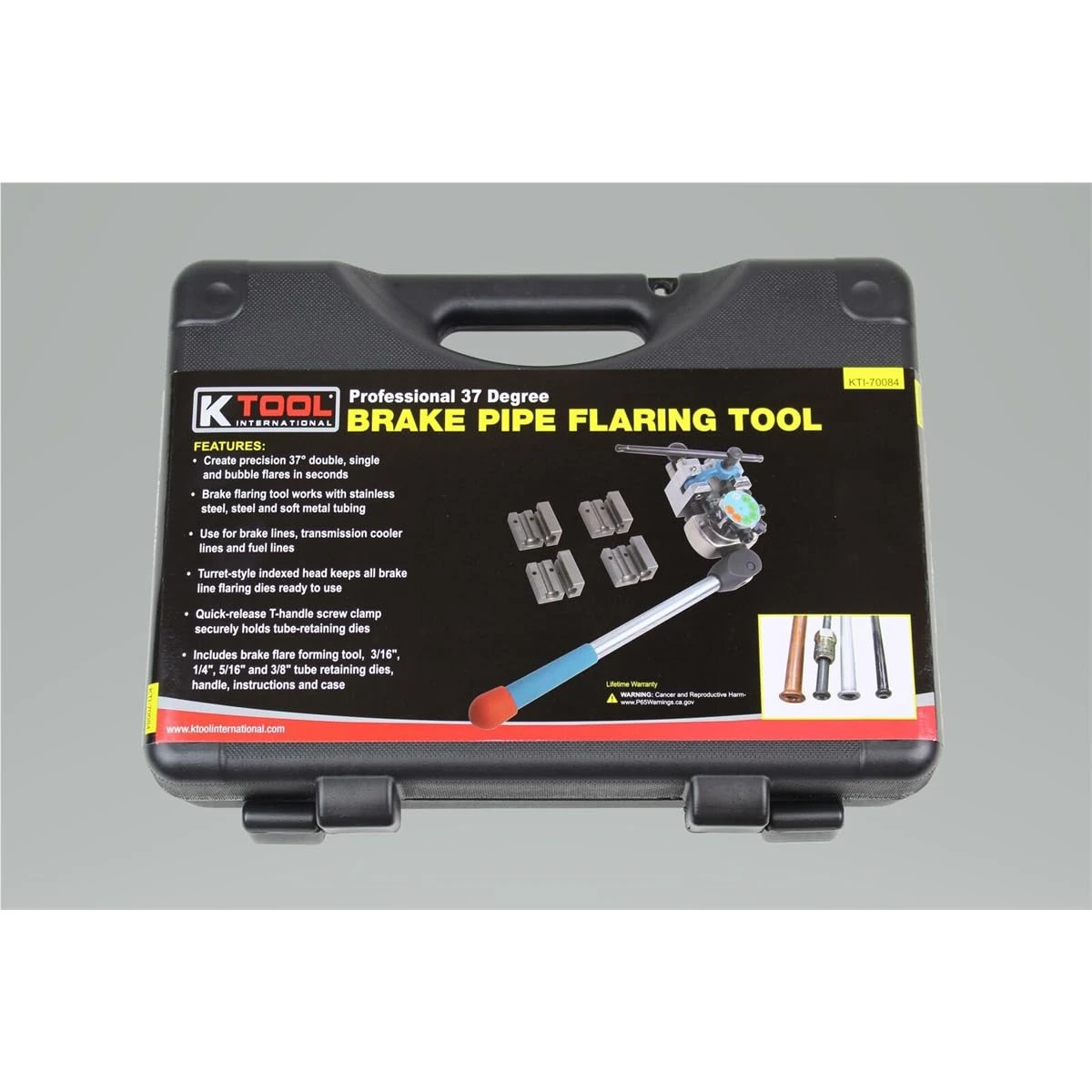 K Tool Brake Line Flaring Tool, 37°/45° Turret Style (70084) — product image 2