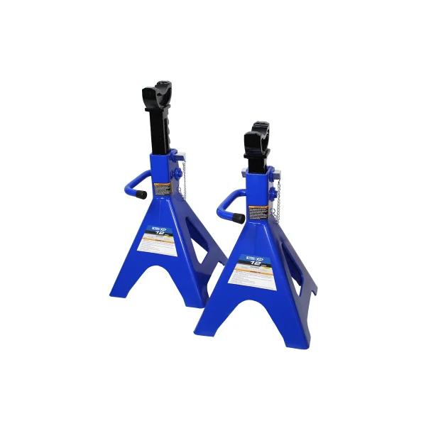 K Tool 12 Ton Jack Stands, Adjustable 19.7-29.2 In, Pair (XD61211)