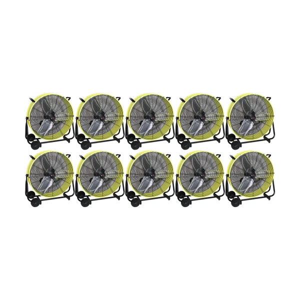 K Tool Belt Drive Drum Fan w/ Wheels 24", 2-Speed (77740-PL10)