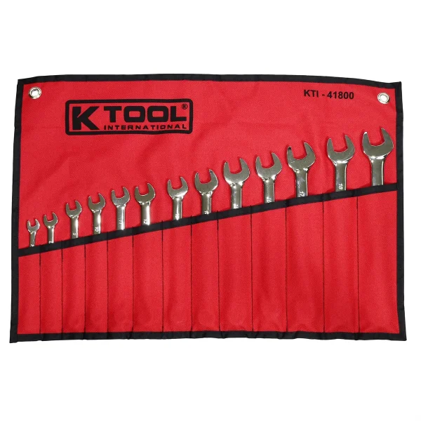 K Tool Metric Combination Wrench Set, 13 Pc, 7–19mm (41800)