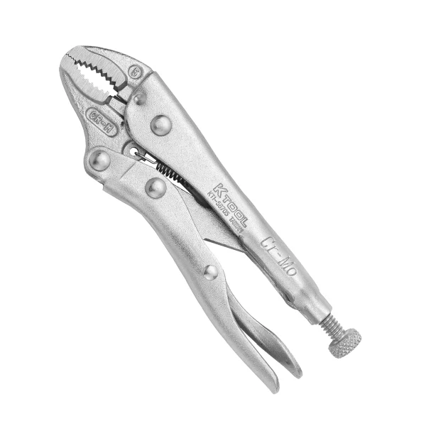 K Tool Curved Jaw Locking Pliers 5" Chromium Vanadium Steel (58705)