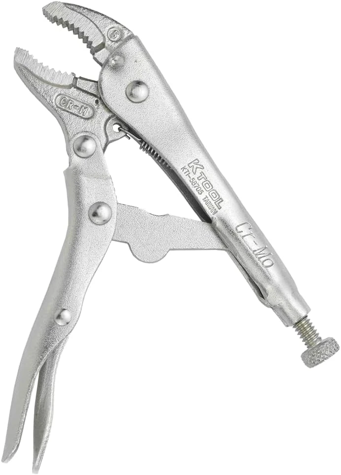 K Tool Curved Jaw Locking Pliers 5" Chromium Vanadium Steel (58705) — product image 2