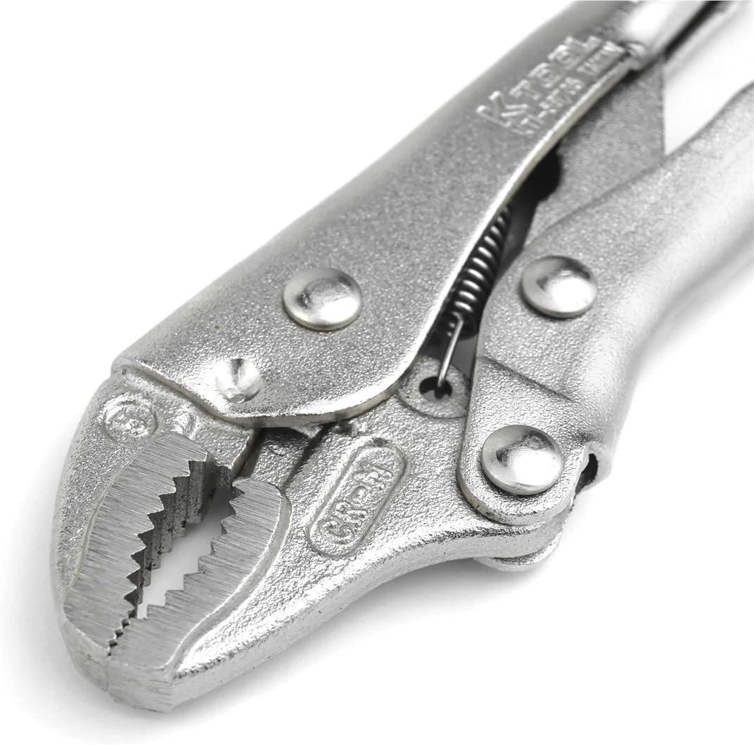 K Tool Curved Jaw Locking Pliers 5" Chromium Vanadium Steel (58705) — product image 4
