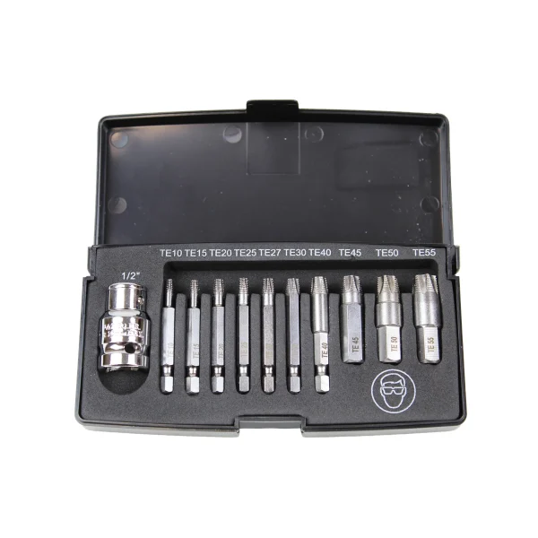 K Tool Damaged Torx Screw Extractor Set 11‑Piece (BTK42‑11TS)