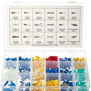 K Tool Wire Terminal Kit 360-Piece PVC Sleeve Assortment (00087)