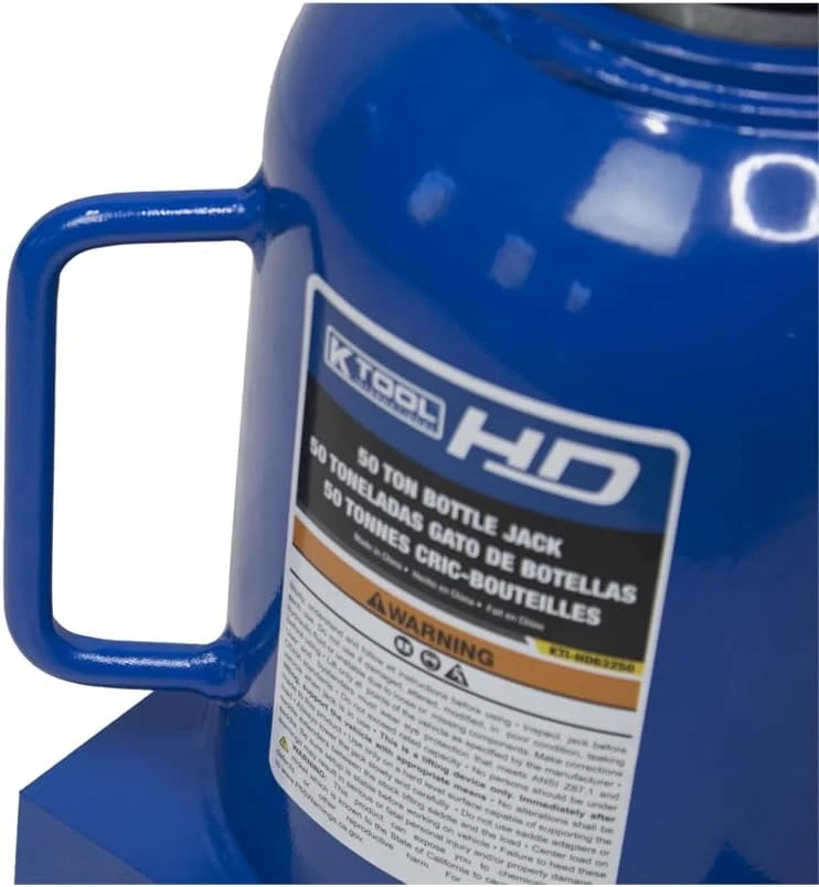 K Tool Hydraulic Bottle Jack 100,000 Lb Capacity Blue (HD63250) — product image 5