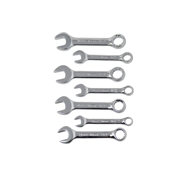 K Tool Metric Short Combination Wrench Set, 7 Pc, 12 Pt (41700)
