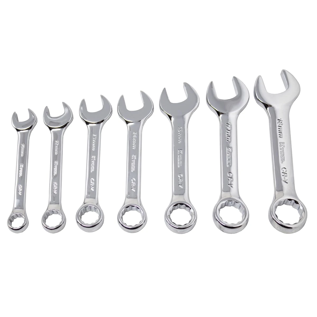 K Tool Metric Short Combination Wrench Set, 7 Pc, 12 Pt (41700) — product image 2