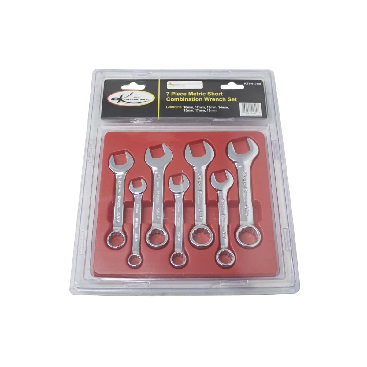 K Tool Metric Short Combination Wrench Set, 7 Pc, 12 Pt (41700) — product image 3