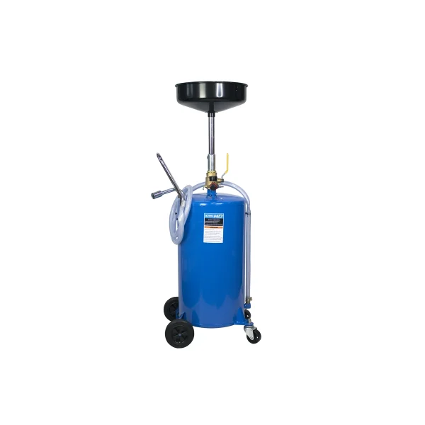 K Tool 18-Gallon Steel Oil Drain with Funnel and Wheels (HTOD18)