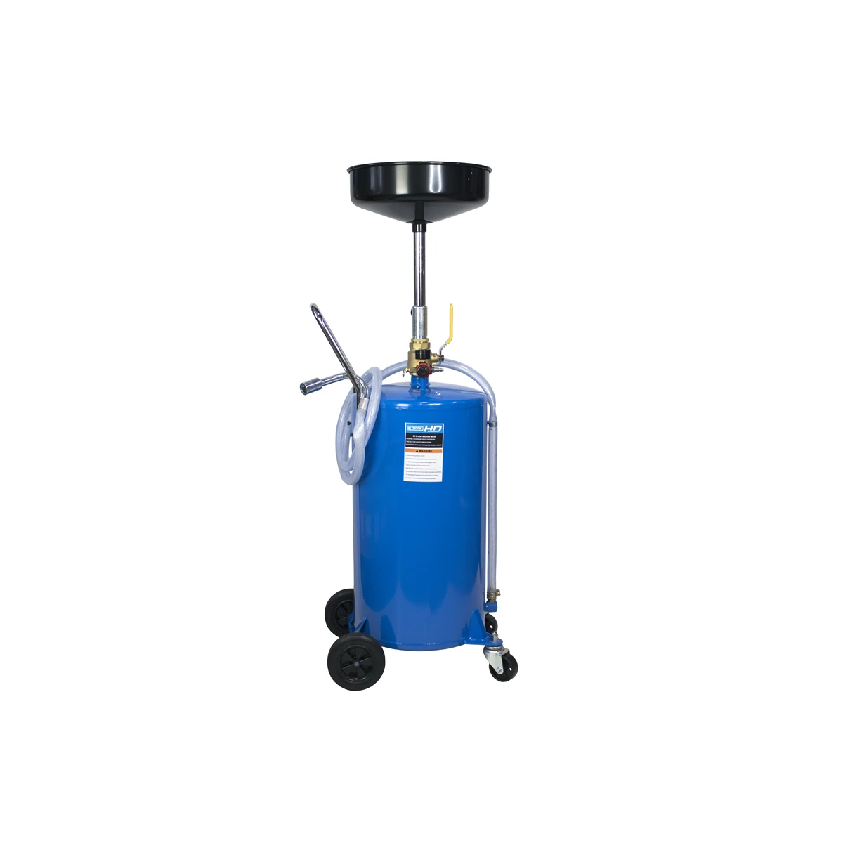 K Tool 18-Gallon Steel Oil Drain with Funnel and Wheels (HTOD18)
