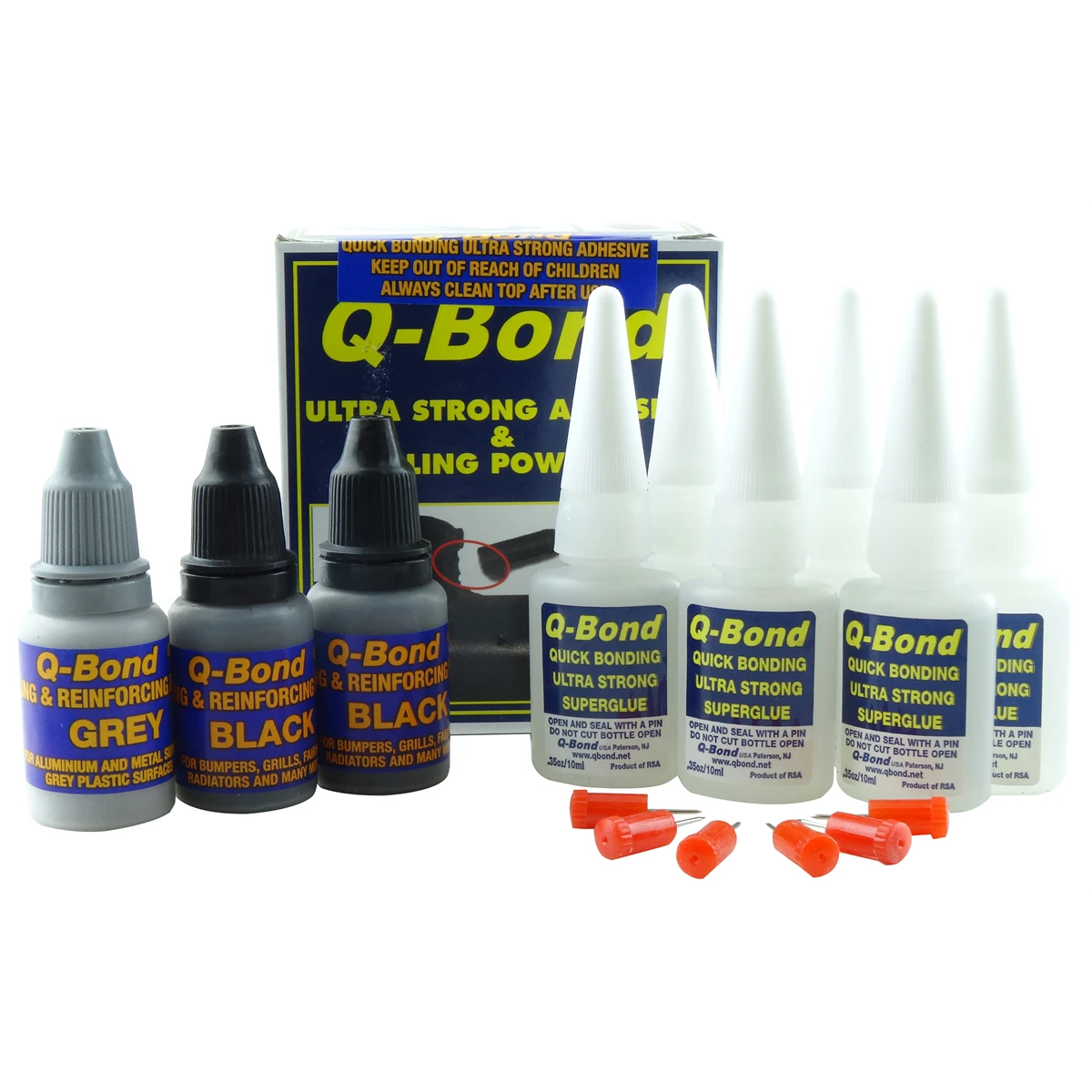 K-Tool Q-Bond Adhesive Kit with Reinforcing Powders (90005)