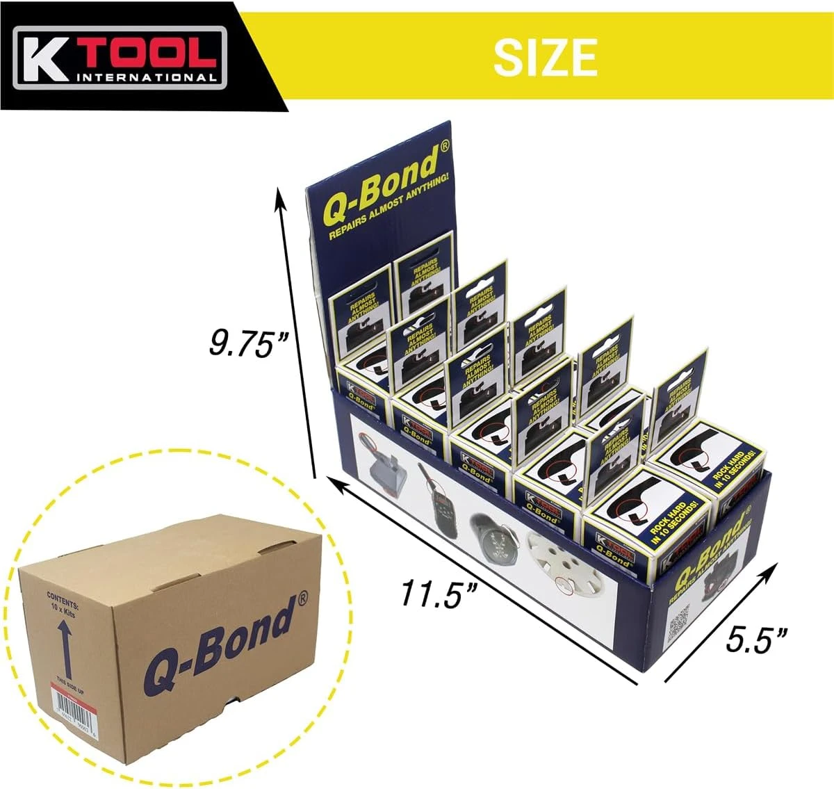 K Tool Q‑Bond Ultra Strong Adhesive Kit, 10‑Pc (90003) — product image 4