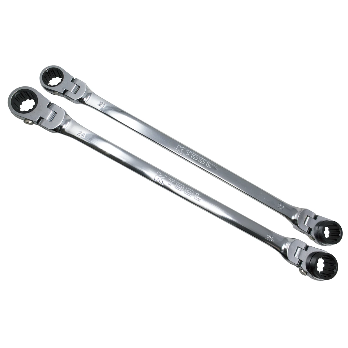 K Tool Reversible Ratchet Wrench Set, 2-Pack, 90T, Flex Head (XDDBM4)