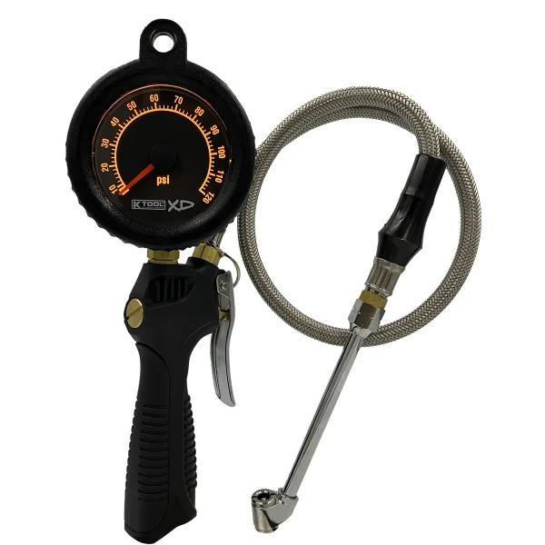 K Tool Tire Inflator Gauge With Backlight (3295I)