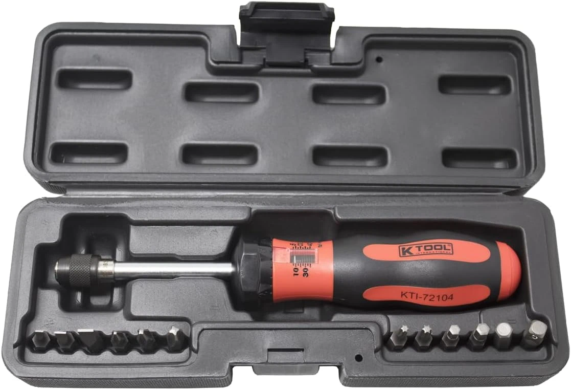 K Tool Torque Screwdriver Set with Bits and Adapter (T2013-B) — product image 4