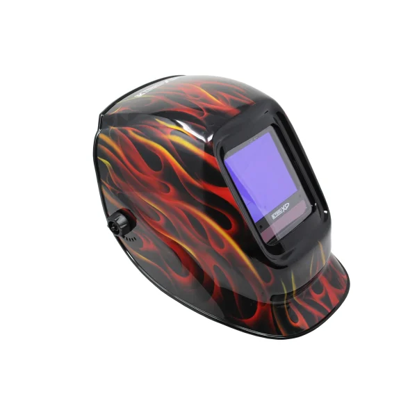 K Tool Red Flame Welding Helmet, Auto Darkening (ISNXD8457)