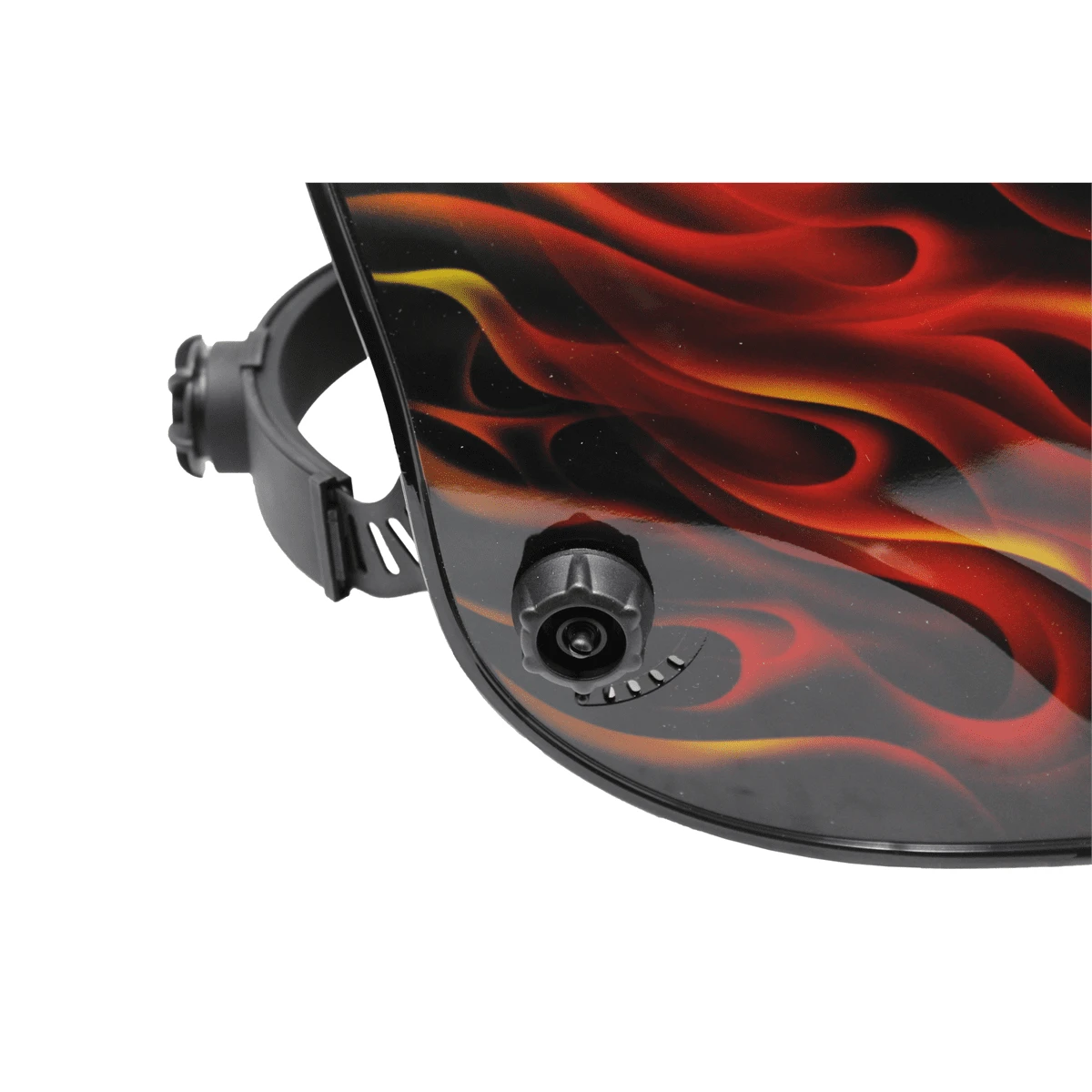 K Tool Red Flame Welding Helmet, Auto Darkening (ISNXD8457) — product image 4