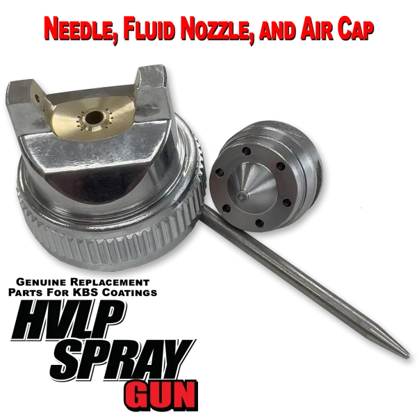 KBS Coatings 1.8mm Spray Tip for HVLP Spray Gun (Nozzle, Needle, Air Cap) (140092)