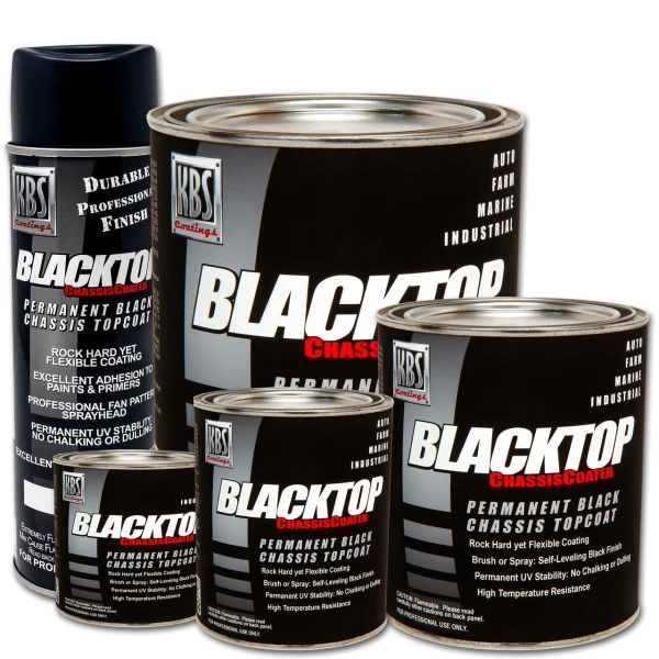 KBS Coatings BlackTop 1K UV Stable Coating, Quart (8401, 8402, 8412)
