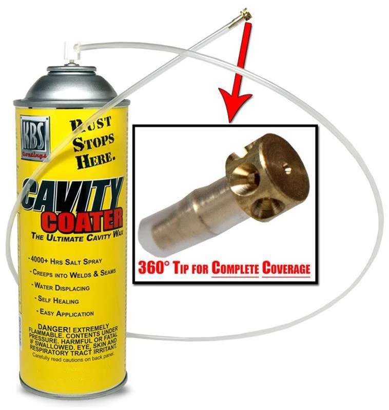 KBS Coatings Cavity Coater - Aerosol w/ Wand and 360 Degree Spray Tip (75101) — product image 2