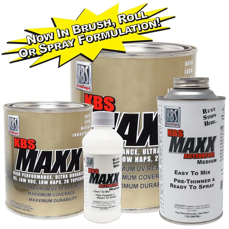 KBS Coatings MAXX Solid Color UV Stable 2K Durable Top Coat Paint