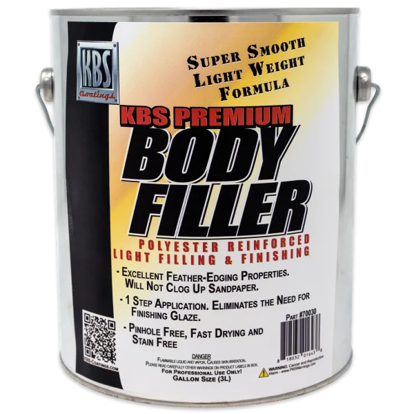 KBS Coatings Premium Body Filler - Gallon Size (70030)