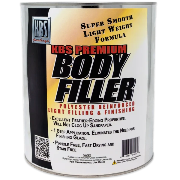 KBS Coatings Premium Body Filler - Quart Size (70029)
